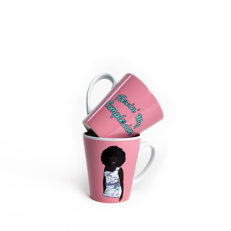 Flexin’ My Complexion Mug - front and back