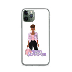 Brown-Skinned Girl White iPhone Case 