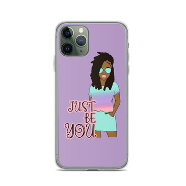 Purple Just Be You iPhone Case