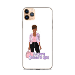 Brown-Skinned Girl White iPhone Case 