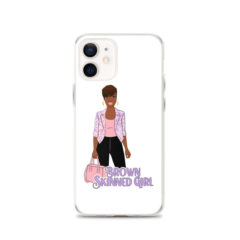 Brown-Skinned Girl White iPhone Case