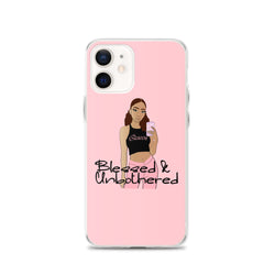 Blessed & Unbothered Pink iPhone Case