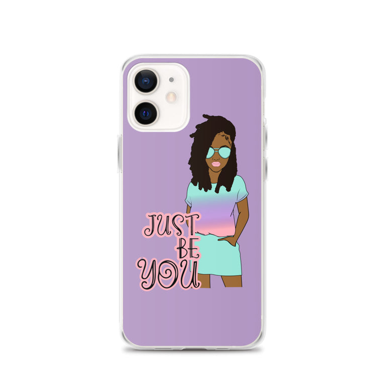 Purple Just Be You iPhone Case 