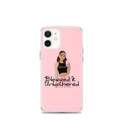 Blessed & Unbothered Pink iPhone Case