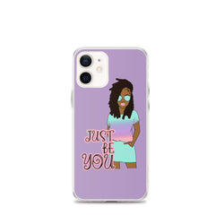 Purple Just Be You iPhone Case