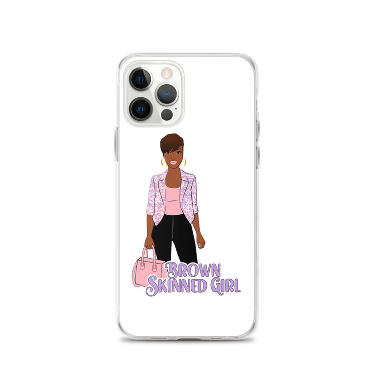 Brown-Skinned Girl White iPhone Case