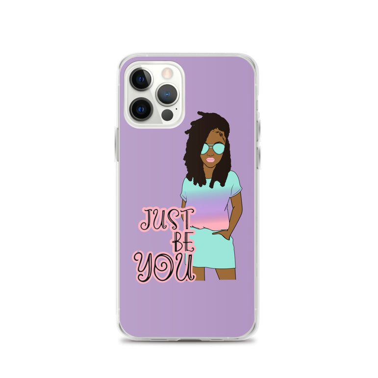 Purple Just Be You iPhone Case