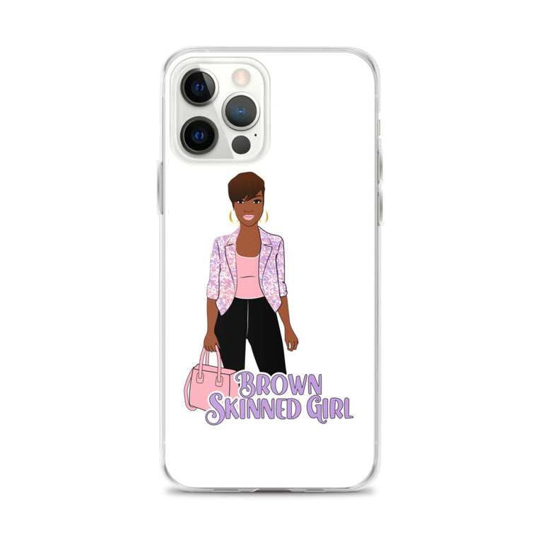 Brown-Skinned Girl White iPhone Case