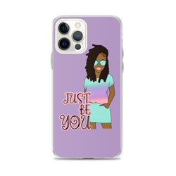 Purple Just Be You iPhone Case