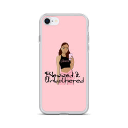 Blessed & Unbothered Pink iPhone Case