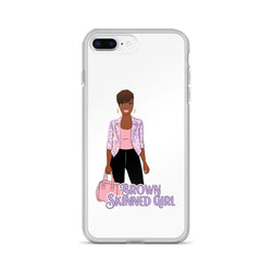 Brown-Skinned Girl White iPhone Case