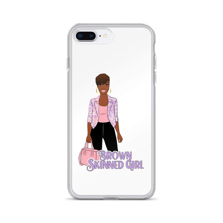 Brown-Skinned Girl White iPhone Case