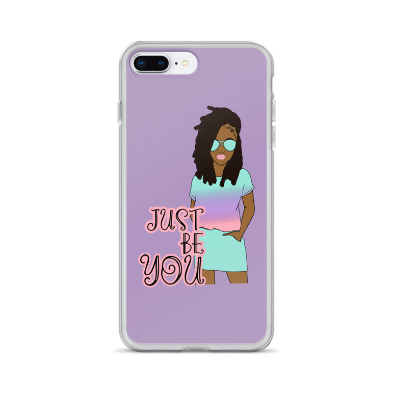 Purple Just Be You iPhone Case