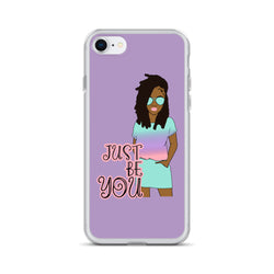 Purple Just Be You iPhone Case