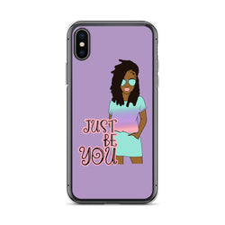 Purple Just Be You iPhone Case