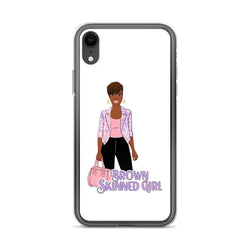 Brown-Skinned Girl White iPhone Case