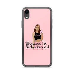 Blessed & Unbothered Pink iPhone Case