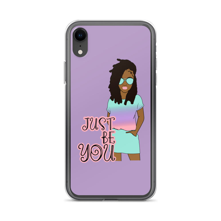 Purple Just Be You iPhone Case