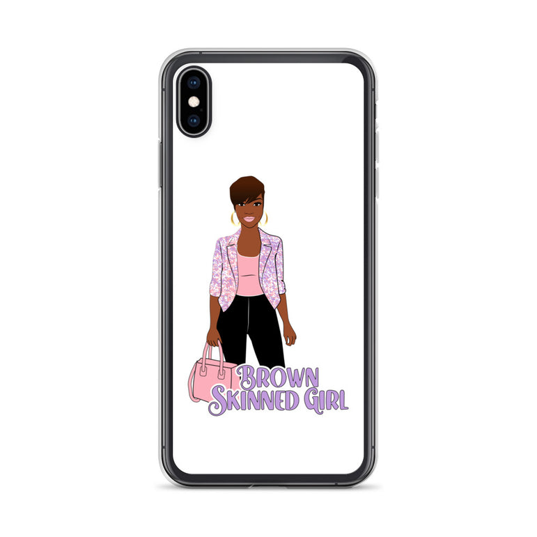 Brown-Skinned Girl White iPhone Case