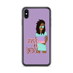 Purple Just Be You iPhone Case