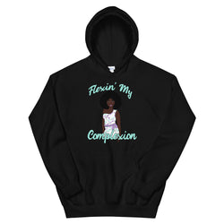 black Flexin’ My Complexion Hoodie