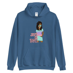 indigo blue Just Be You Hoodie 