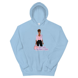 Light Blue  Brown-Skinned Girl Hoodie