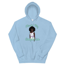 light blue Flexin’ My Complexion Hoodie 