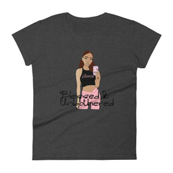 Dark Gray Blessed & Unbothered T-shirt 