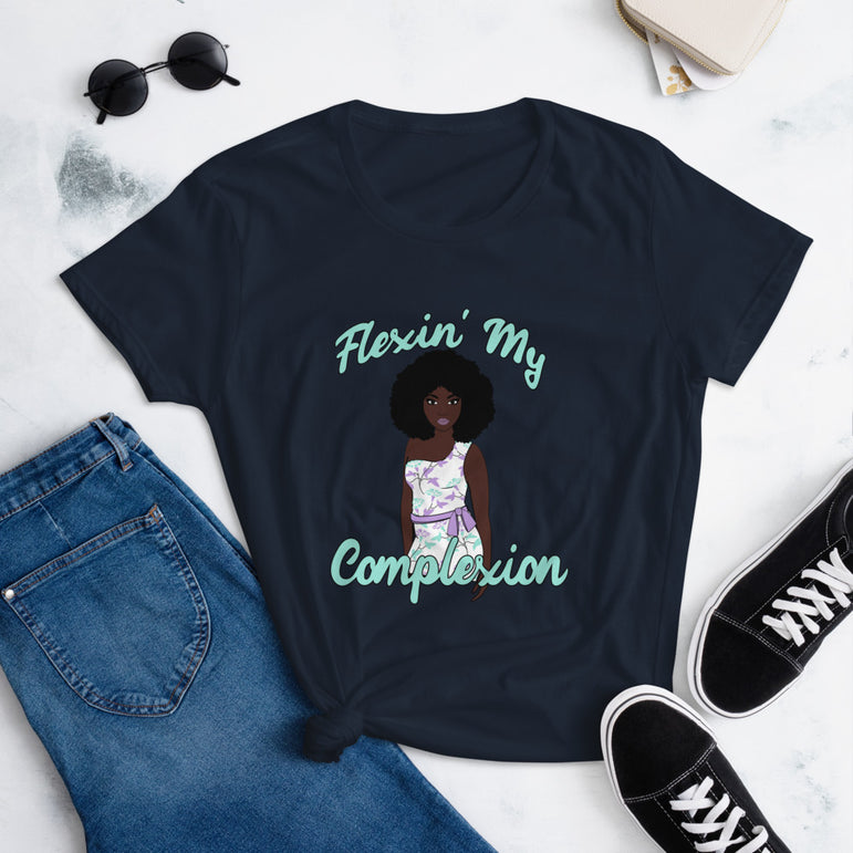 Navy Flexin’ My Complexion T-Shirt 