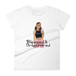 White Blessed & Unbothered T-shirt